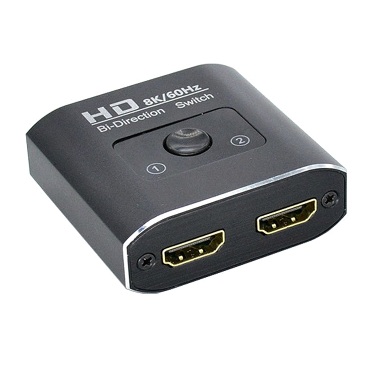 ST0003 2 in 1 出力8K HDMIスイッチャー 双方向ビデオコンバーター、8K 60Hz ブラック