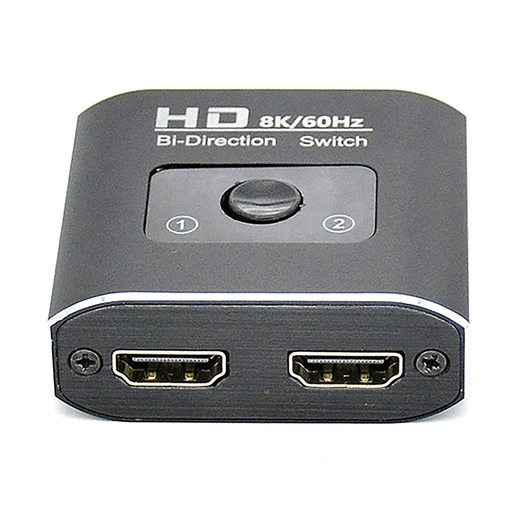 ST0003 2 in 1 出力8K HDMIスイッチャー 双方向ビデオコンバーター、8K 60Hz ブラック