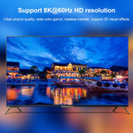ST0003 2 in 1 出力8K HDMIスイッチャー 双方向ビデオコンバーター、8K 60Hz ブラック