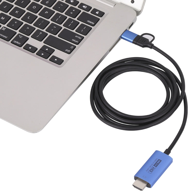 V05E USB 3.0 + USB-C / Type-CからHDMIアダプターケーブル、V05E