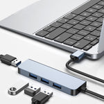 4in1 USB to USB3.0x4 ハブアダプター ケーブル長: 1.2m BYL-2013U3 12cm