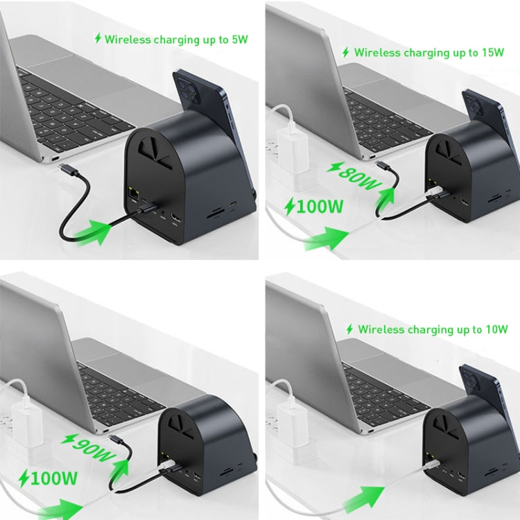 BYL-2211 10in1 USB-C / Type-C ハブアダプター 電話充電対応 BYL-2211