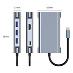 BYL-2111 7in1 USB-C / Type-C to USB ドッキングステーションハブアダプター BYL-2111