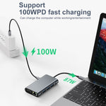 BYL-2111 7in1 USB-C / Type-C to USB ドッキングステーションハブアダプター BYL-2111