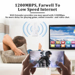 ZX-R08 1200Mbps 2.4G/5G デュアルバンドWiFiリピーター信号増幅器 WISP屋外ルーター、米国プラグ、1200Mbps