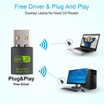 600M Bluetooth WiFi 2in1 USBネットワークアダプター WiFi信号受信機 605
