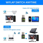 600M Bluetooth WiFi 2in1 USBネットワークアダプター WiFi信号受信機 605