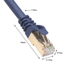 1m CAT8 コンピュータースイッチルーターイーサネットネットワークLANケーブル パッチリード RJ45 1m