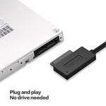 プロフェッショナルUSB 3.0から7+6ピンスリムラインSATAケーブルアダプターインジケーター、USB 3.0