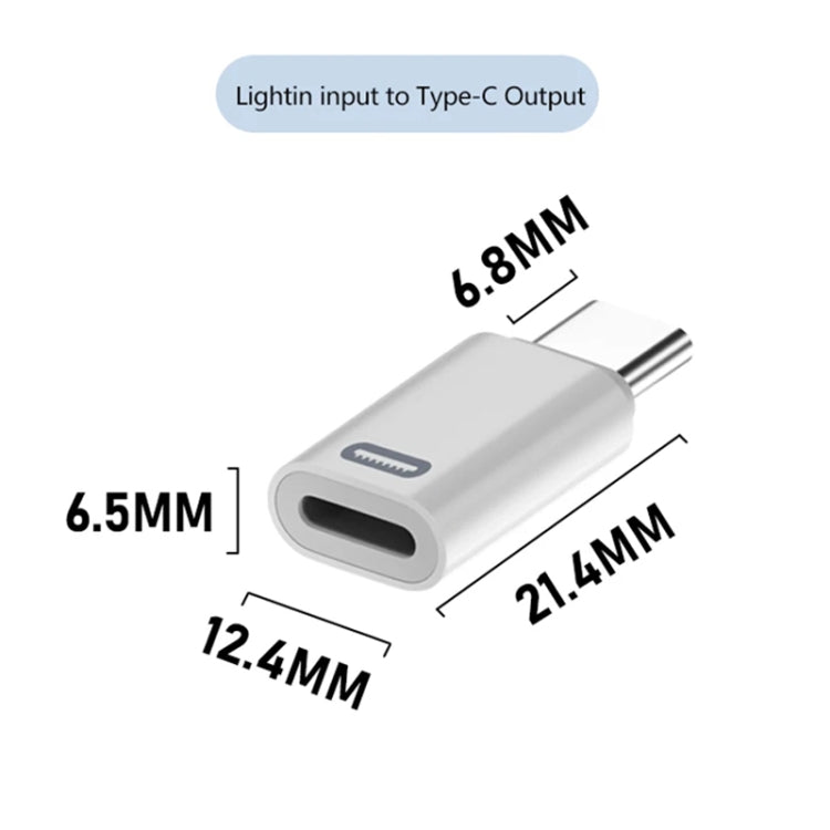 8ピンメスからUSB-C / Type-Cオスアダプター Gen3、PD急速充電対応、Gen3