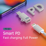 8ピンメスからUSB-C / Type-Cオスアダプター Gen3、PD急速充電対応、Gen3