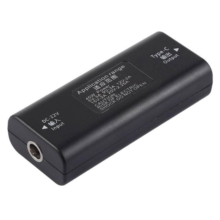 DC 5.5 x 2.1mm 電源ジャックメスからUSB-C / Type Cメス電源コネクターアダプター 30cm USB-C / Type Cケーブル付き 5.5x2.1mm