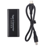 DC 5.5 x 2.1mm 電源ジャックメスからUSB-C / Type Cメス電源コネクターアダプター 30cm USB-C / Type Cケーブル付き 5.5x2.1mm