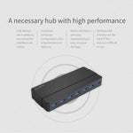 ORICO H7928-U3 ABS素材 デスクトップ用7ポート USB 3.0 HUB 1mケーブル付き、USB 3.0