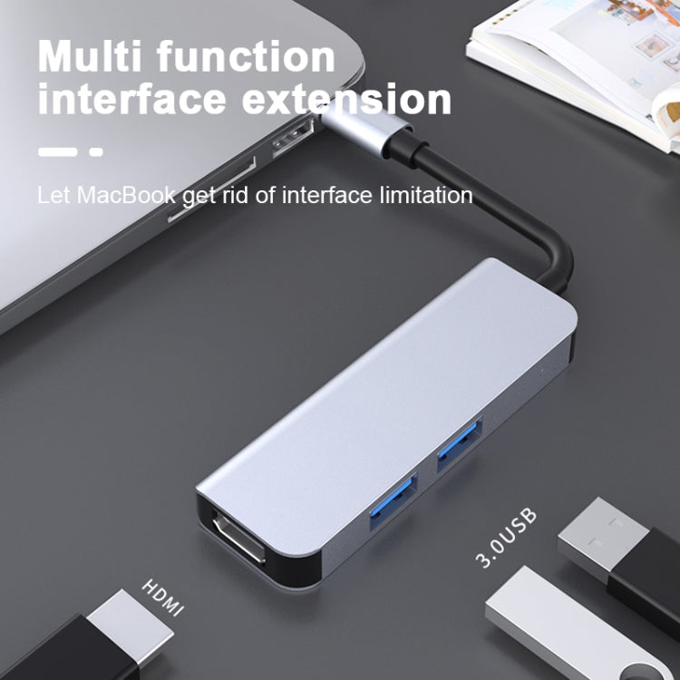 2011N 3イン1 USB 3.0 x2 + HDMI 多機能 Type-C / USB-C HUB ドッキングステーション、2011N USB 3.0 x2 + HDMI