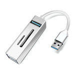 15101 5イン1 USB3.0 to 3 x USB + SD / TFカードリーダー HUBアダプター、USB3.0