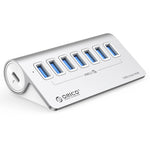 ORICO M3U7-G2 アルミ合金製 7ポート USB 3.2 Gen2 10Gbps HUB 1mケーブル付き、M3U7-G2 1m