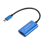 CJK025 USB-C / Type-C オス to HDMI メス オーディオビデオキャプチャカード、Type-C to HDMI