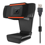 A870 480Pピクセル HD 360度ウェブカメラ USB 2.0 PCカメラ マイク付き Skype用 コンピューターPCラップトップ用 ケーブル長1.4m, A870（オレンジ）, A870（ブラック）