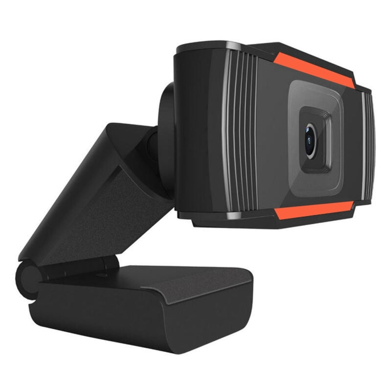 A870 480Pピクセル HD 360度ウェブカメラ USB 2.0 PCカメラ マイク付き Skype用 コンピューターPCラップトップ用 ケーブル長1.4m, A870（オレンジ）, A870（ブラック）