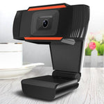 A870 480Pピクセル HD 360度ウェブカメラ USB 2.0 PCカメラ マイク付き Skype用 コンピューターPCラップトップ用 ケーブル長1.4m, A870（オレンジ）, A870（ブラック）