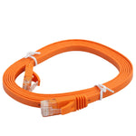 2m CAT6 超薄型フラットイーサネットネットワークLANケーブル、パッチリード RJ45、長さ: 2m