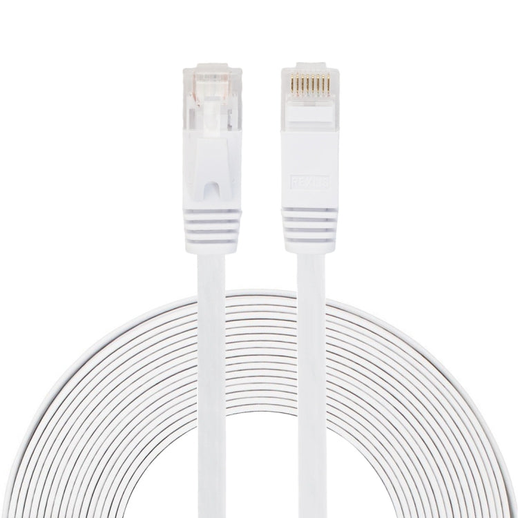 8m CAT6 超薄型フラットイーサネットネットワークLANケーブル、パッチリード RJ45、長さ: 8m