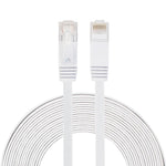 8m CAT6 超薄型フラットイーサネットネットワークLANケーブル、パッチリード RJ45、長さ: 8m