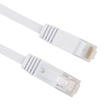 8m CAT6 超薄型フラットイーサネットネットワークLANケーブル、パッチリード RJ45、長さ: 8m