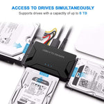 USB 3.0 to SATA / IDE ハードディスクドライブコンバーターアダプターケーブル 2.5インチ / 3.5インチ SATA IDE HDD用、ケーブル長: 1m、US160