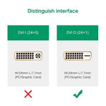 UGREEN MM119 1080P フルHD VGA to DVI (24+1) オス to メス アダプターケーブル コンピューター、PC、ノートパソコン、HDTV、プロジェクター、DVD グラフィックカード対応 VGA / DVI 対応機器用、ケーブル長さ: 50cm