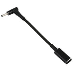 PD 100W 18.5-20V 3.0 x 1.0mm エルボーからUSB-C / タイプCアダプター ナイロン編組ケーブル、3.0 x 1.0mm