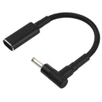PD 100W 18.5-20V 4.0 x 1.35mm エルボーからUSB-C / タイプCアダプター ナイロン編組ケーブル、4.0 x 1.35mm