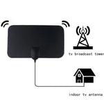 AN-1001 5dBi/25dBi 室内 HDTVアンテナ 両面シール付き、VHF170-230/UHF470-862MHz、AN-1001