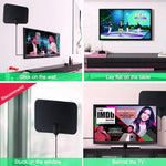 AN-1002 5dBi/25dBi 室内 HDTVアンテナ 吸盤付き、VHF170-230/UHF470-862MHz、AN-1002