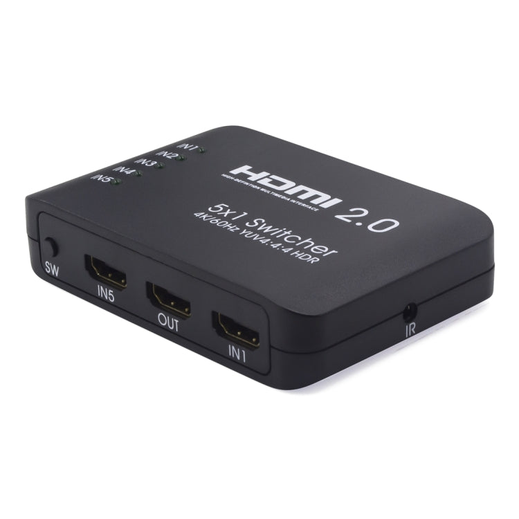 AYS-51V20 HDMI 2.0 5x1 4KウルトラHDスイッチスプリッター、5x1 4K
