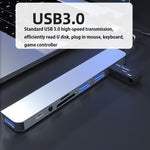 BYL-2218TU 8-in-1 USB + USB-C / タイプC to USB 多機能ドッキングステーション HUBアダプター、BYL-2218TU