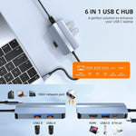 BYL-2203 6-in-1 USB-C / Type-C から USB 多機能ドッキングステーション HUBアダプター、BYL-2203