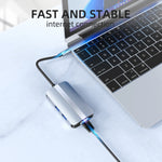 BYL-2203 6-in-1 USB-C / Type-C から USB 多機能ドッキングステーション HUBアダプター、BYL-2203