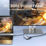 BYL-2203 6-in-1 USB-C / Type-C から USB 多機能ドッキングステーション HUBアダプター、BYL-2203