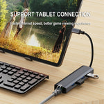 BYL-2302 5-in-1 USB-C / Type-C から USB 多機能ドッキングステーション HUBアダプター 1000Mネットワークポート付き、BYL-2302