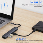 BYL-2210 6-in-1 USB-C / Type-C から USB 多機能ドッキングステーション HUBアダプター 1000Mネットワークポート付き、BYL-2210