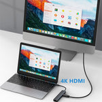 BYL-2210 6-in-1 USB-C / Type-C から USB 多機能ドッキングステーション HUBアダプター 1000Mネットワークポート付き、BYL-2210