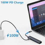 BYL-2210 6-in-1 USB-C / Type-C から USB 多機能ドッキングステーション HUBアダプター 1000Mネットワークポート付き、BYL-2210