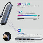 BYL-2210 6-in-1 USB-C / Type-C から USB 多機能ドッキングステーション HUBアダプター 1000Mネットワークポート付き、BYL-2210