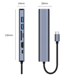 BYL-2303 7-in-1 USB-C / Type-C から USB 多機能ドッキングステーション HUBアダプター、BYL-2303