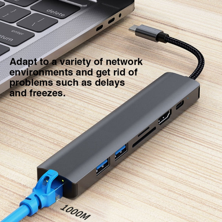BYL-2303 7-in-1 USB-C / Type-C から USB 多機能ドッキングステーション HUBアダプター、BYL-2303