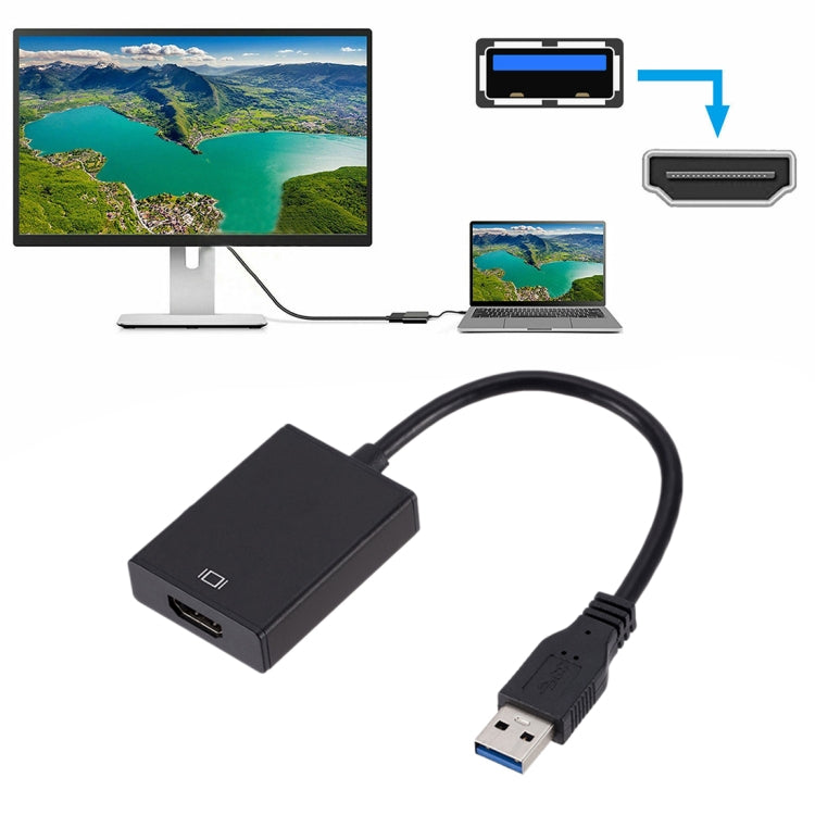 外付けグラフィックスカードコンバーターケーブル USB3.0からHDMIへ