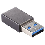 USB 3.0オスからType-C / USB-Cメス アルミ合金アダプター、USB 3.0オスからType-Cメスへ
