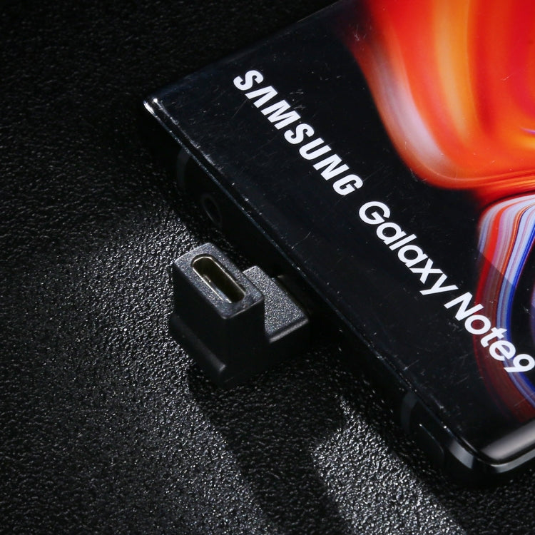 Type-C / USB-CオスからType-C / USB-Cメス 90度エルボーヘッド アルミ合金アダプター、Type-CオスからType-Cメスへ